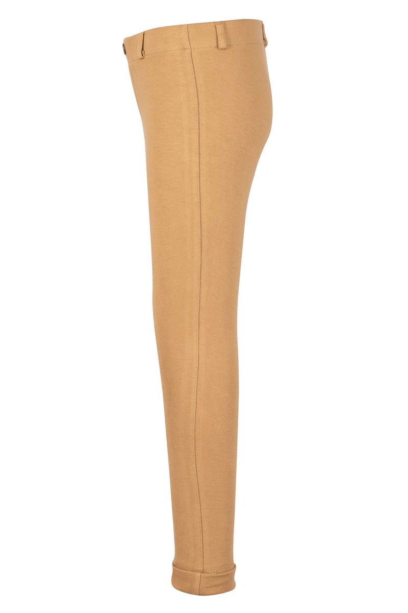 TuffRider Girl's Starter Lowrise Pull-On Jods Breech, Sand, 10 - Image 3